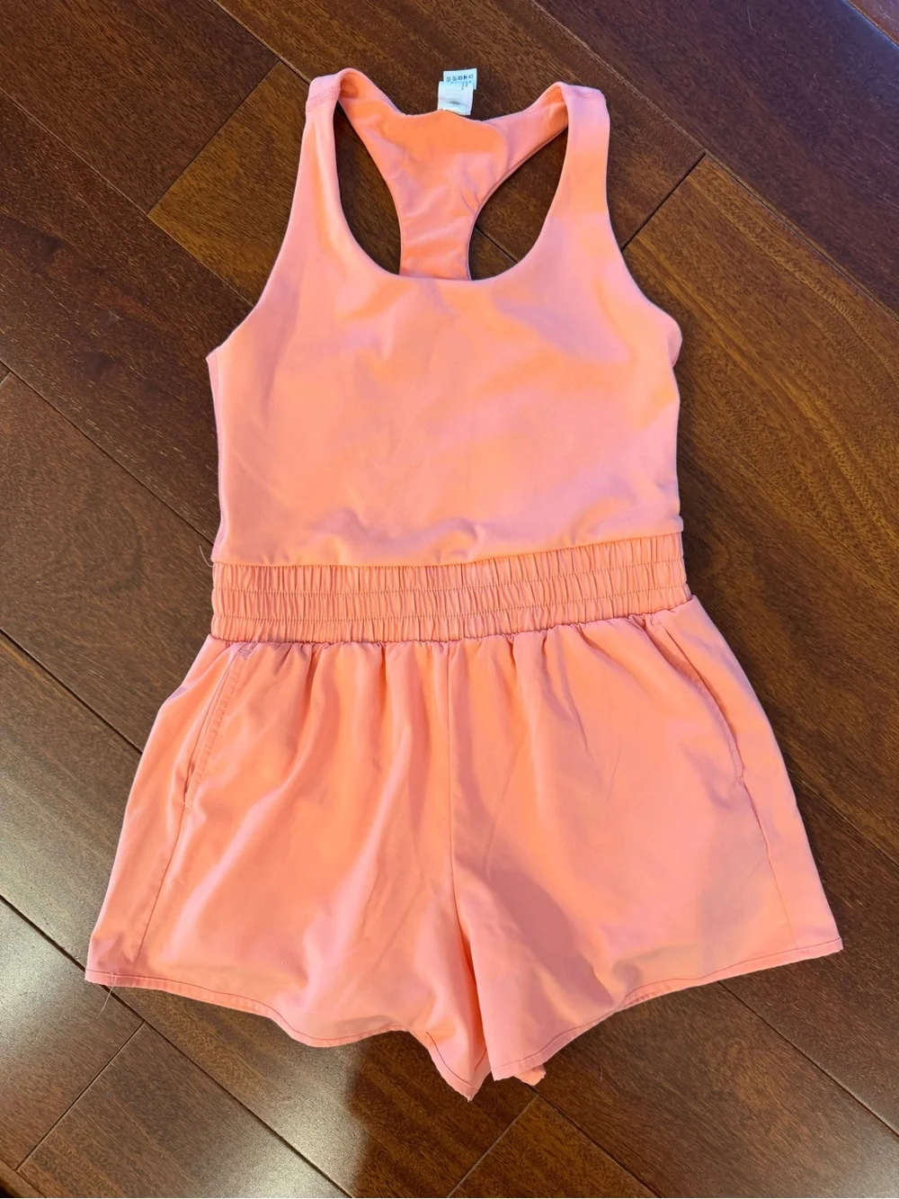 Yogalicious Peach Racerback Romper